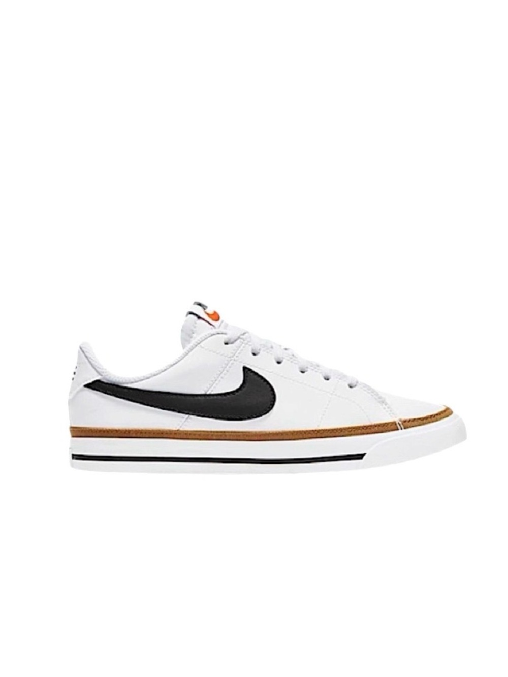 Nike Court Legacy Sneakers in white and brown Youth 6.5  Womens 7.5  Unisex NWT